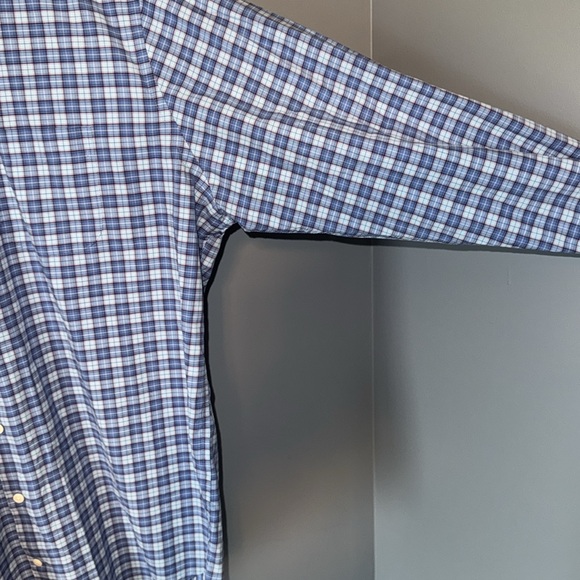 Peter Millar Crown Finish Stretch Sandprint Plaid Shirt - Picture 7 of 12